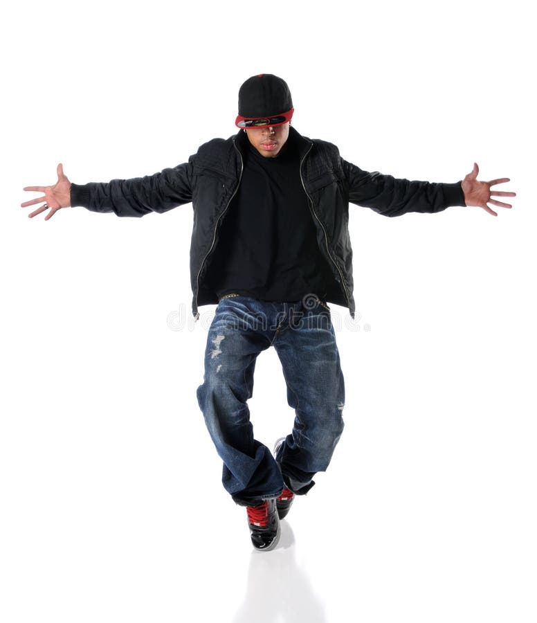 Young Man Dancing Hip Hop Style Stock Image - Image of lifestyle, male ...