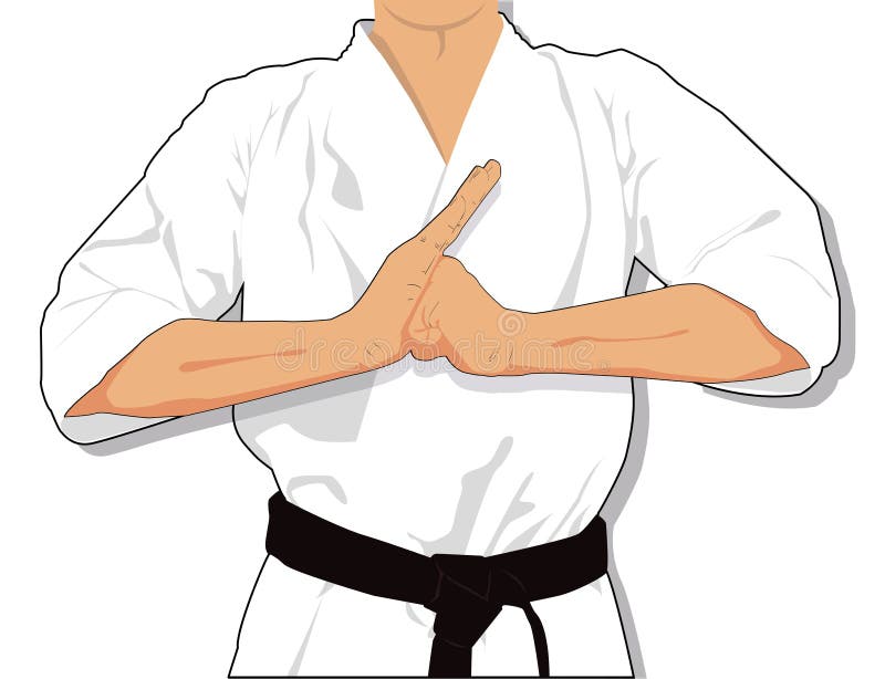 Karate Martial Arts Vector Clipart Cartoon Stock Vector - Illustration of  sidekick, defense: 180071129