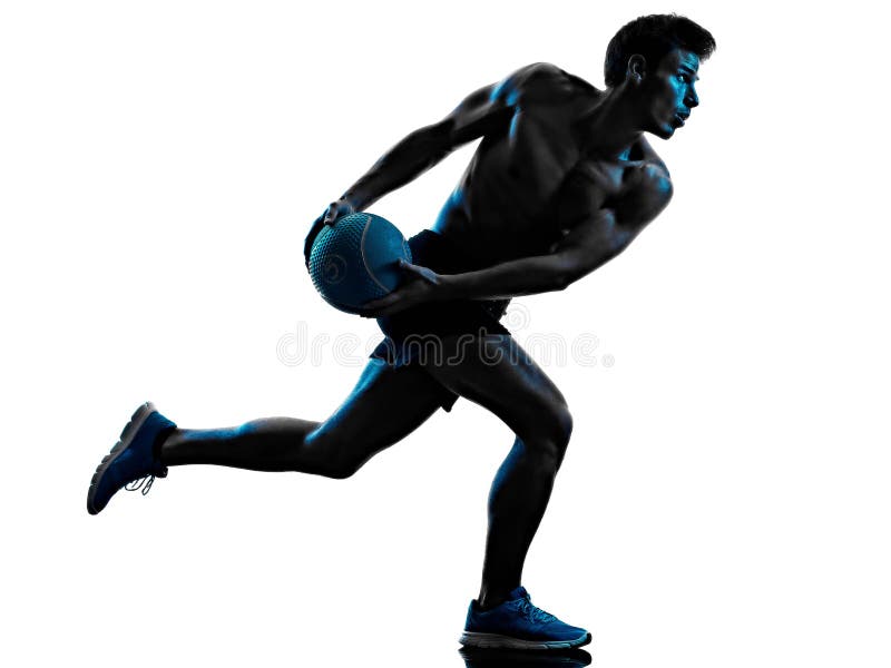 Trail Cross Country Runner Running Man Silhouette Shadow Isolated White  Background Stock Photo - Image of white, shadow: 206505740