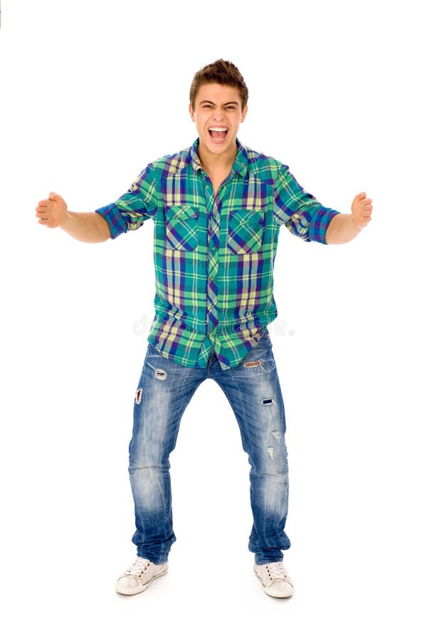 Young man gesturing stock images Young man gesturing stock images