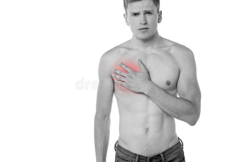 547 Shirtless Man Chest Pain Stock Photos Free & RoyaltyFree Stock
