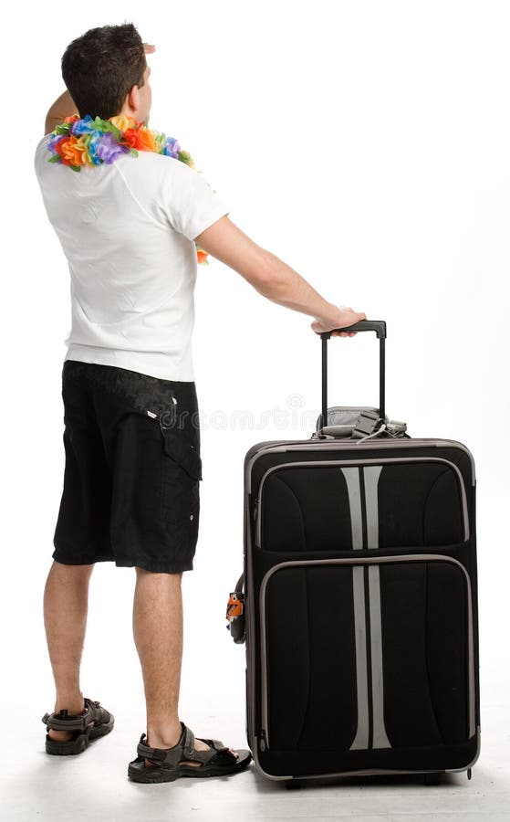 Young man with his luggage stock photo. Image of teenager 2647030