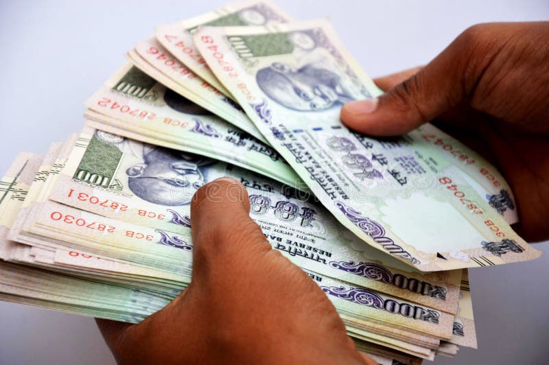 Man counting indian rupees stock photo. Image of banknote - 35068346