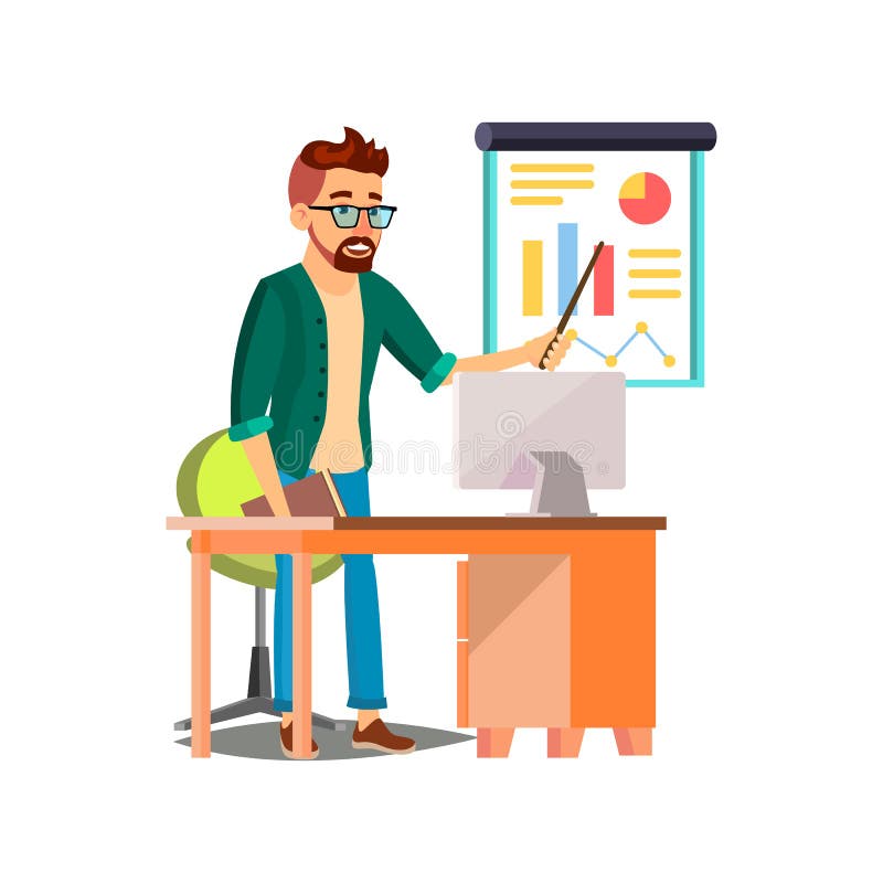 Young Man Manager Reporting Seasonal Sales Infographic on Meeting Cartoon Vector Stock Vector - Illustration of young, person: 220777010 Young Man Manager Reporting Seasonal Sales Infographic on Meeting Cartoon Vector Stock Vector - Illustration of young, person: 220777010