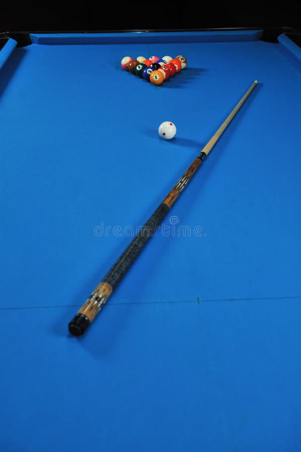 Young man play pro billiard game