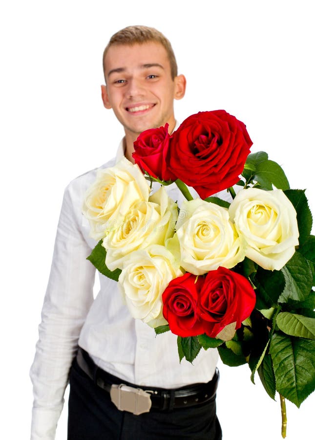 Young Man With Rose