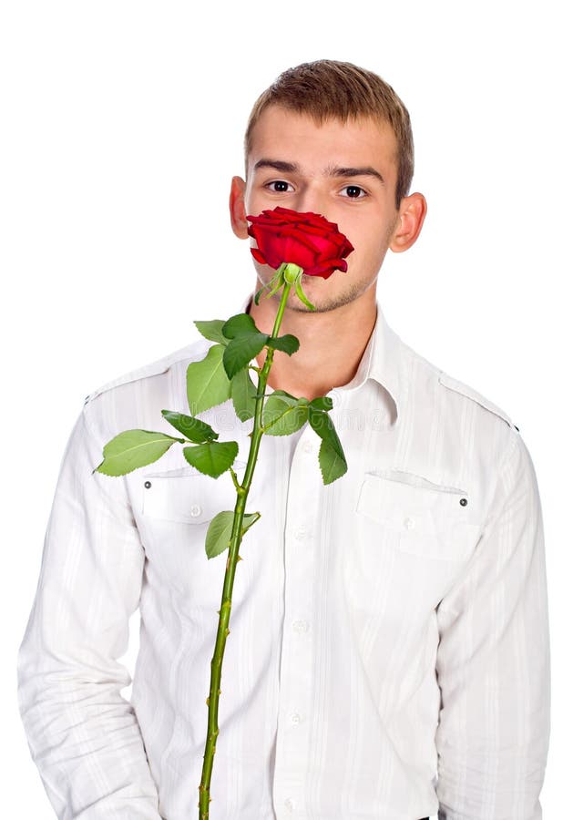 Young Man With Rose