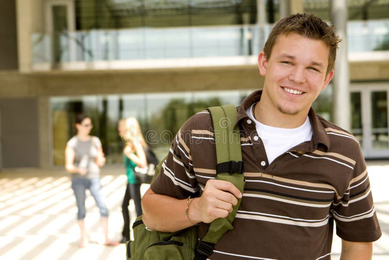 Young man at school