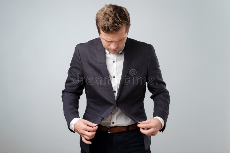 A Young Man in a Stylish Jacket Does Not Know about the Rules of