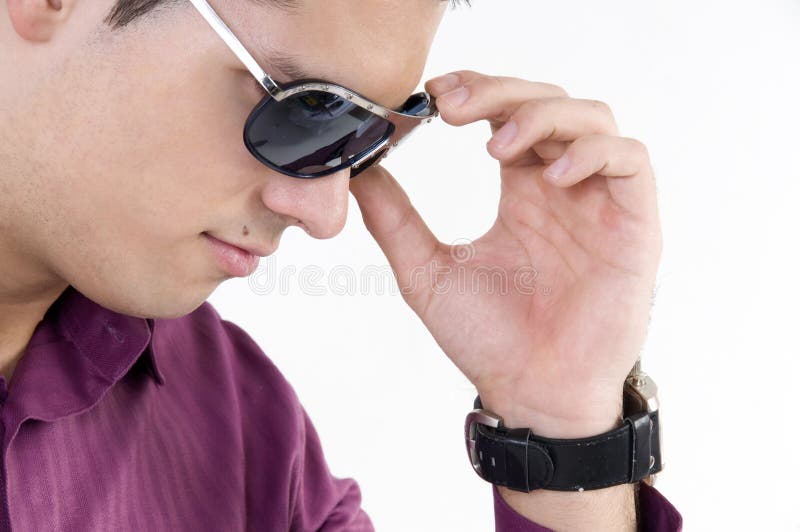 Young man with sunglasses