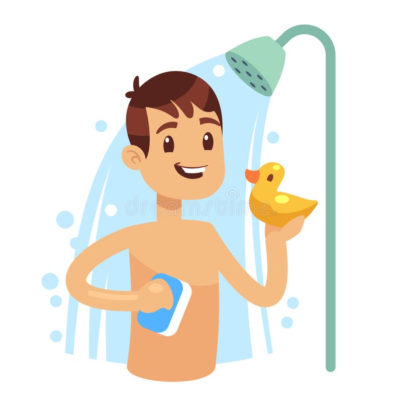 to take a shower clipart