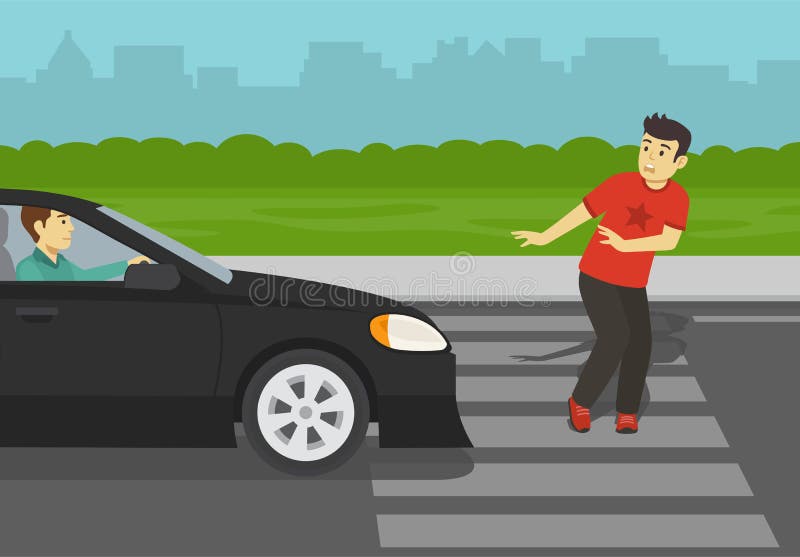 Dangerous Crosswalk Stock Illustrations – 229 Dangerous Crosswalk