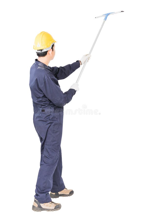 Window Cleaner Tool Isolated On White Stock Photo - Download Image