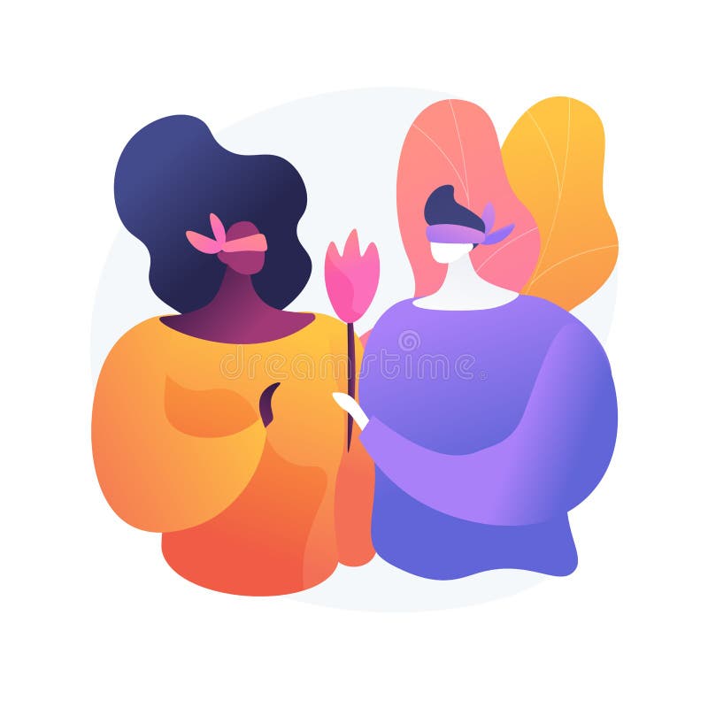 Blindfolded couple standing back to back ignoring after breakup or separation. Man and woman in blindfolds avoid communication. Relationship problem. Vector illustration. 20903285 Vector Art at Vecteezy