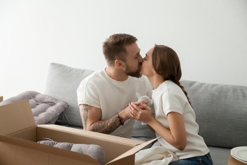 Girls Kissing On Sofa