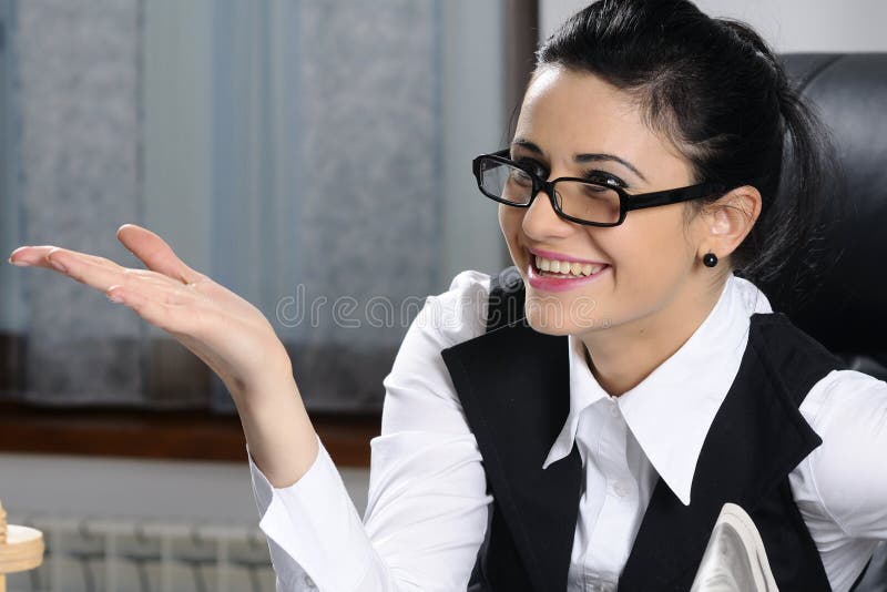 Young manager negotiating royalty free stock photography