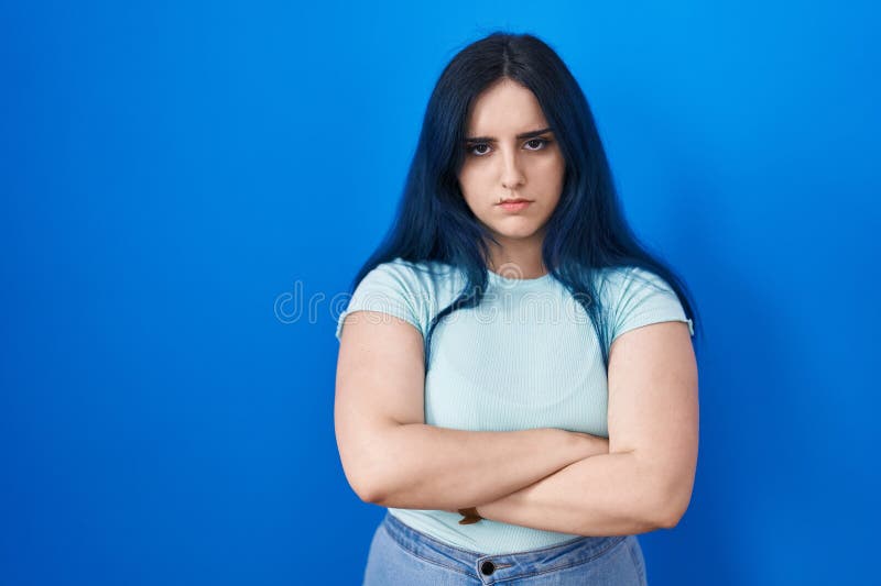 Grunge Girl with Blue Hair and Piercings - wide 3