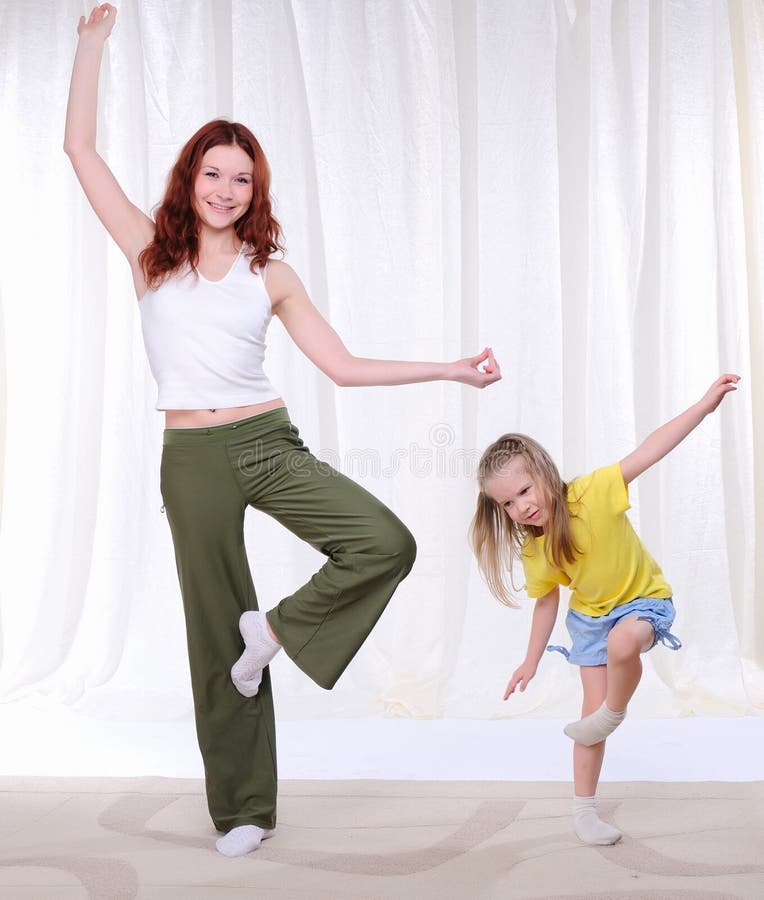 Young mother with her daughter