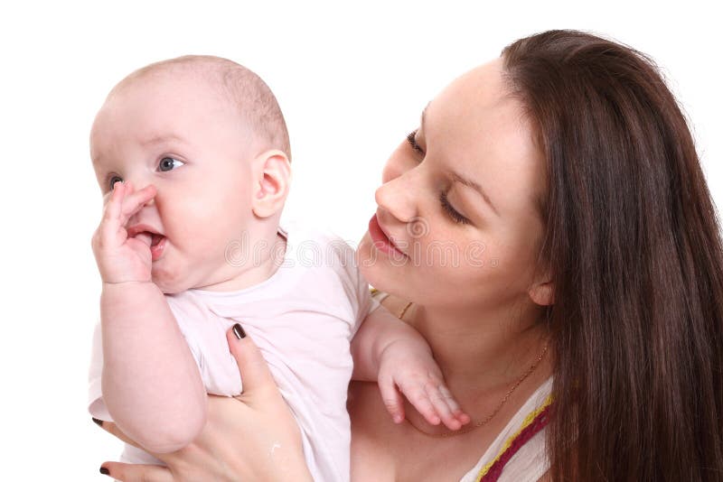 Young mum stock photo. Image of mother, babie, background - 24233008