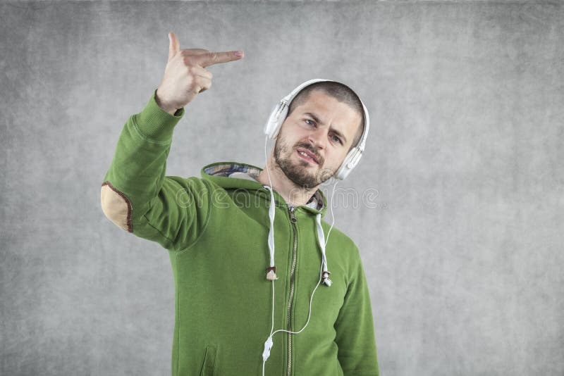 Young musician as a rebel royalty free stock images Young musician as a rebel royalty free stock images