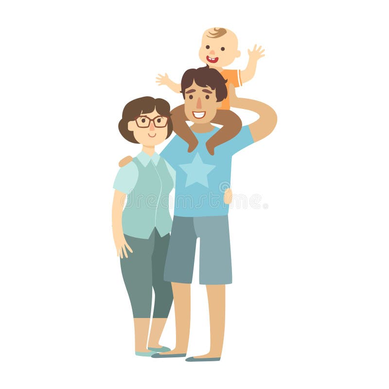 loving family cartoon