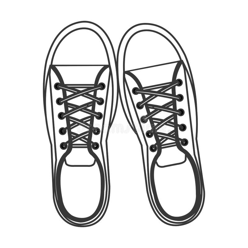 Black shoe prints on white stock illustration. Illustration of walk ...
