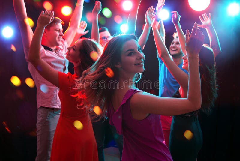 Young People Having Fun Dancing Stock Image - Image of dance, happiness ...