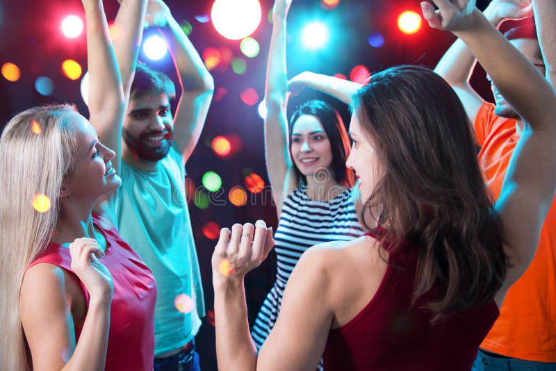 Young People Having Fun Dancing Stock Photo - Image of crowd, dancer ...