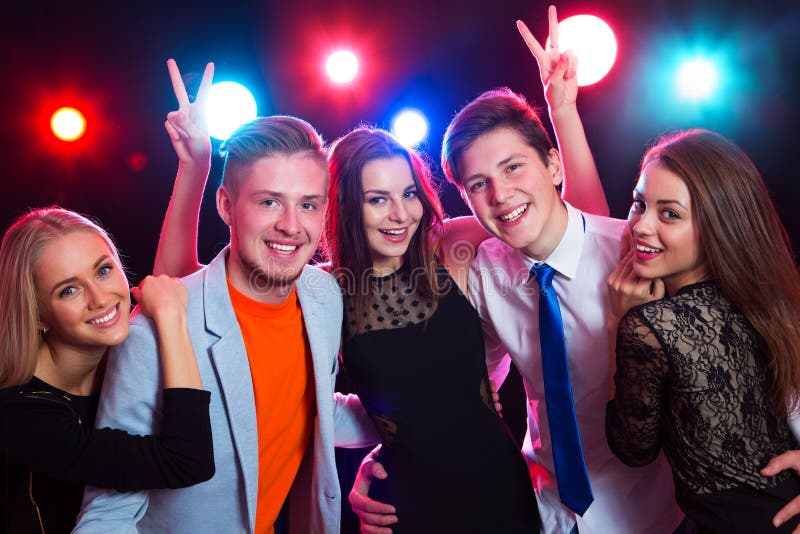 Cool Young People Enjoying Awesome House Party Stock Image - Image of ...