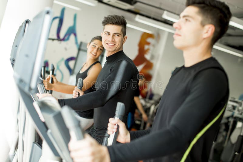 Young People Training in the Gym Stock Image Image of sportswear, training 60140689
