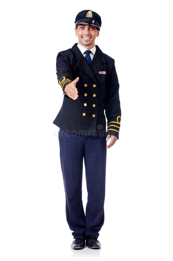 Young pilot stock photo