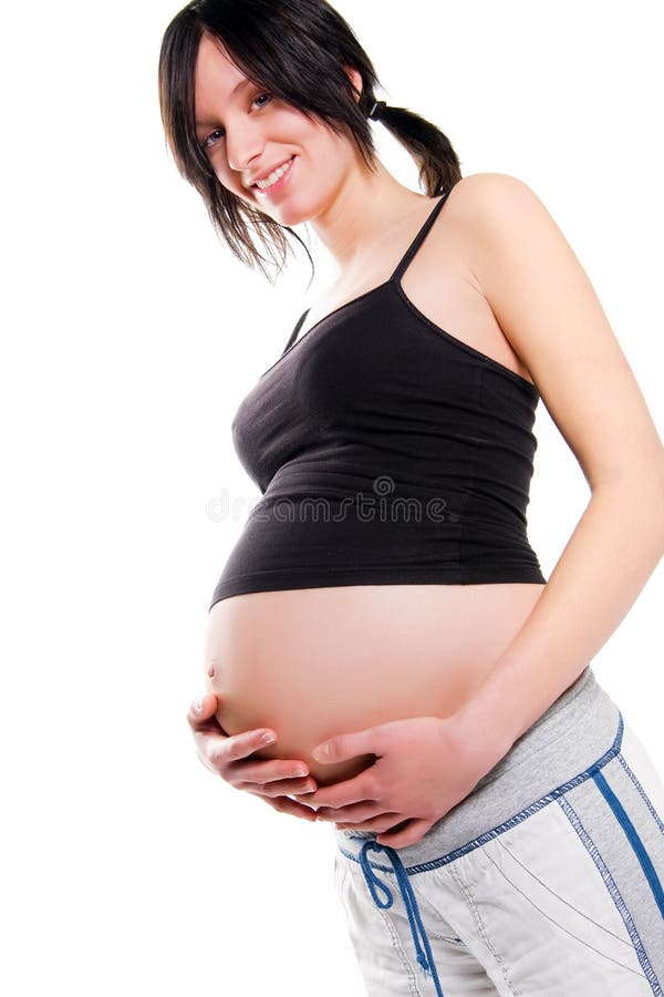 Young pregnant woman