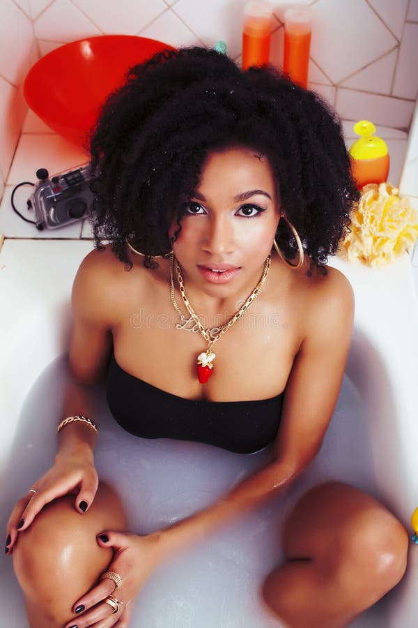 Naked afro american teen girl