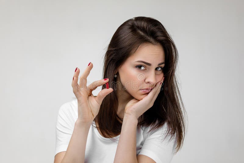Young Sad Woman Suffering from Tooth Pain Stock Image - Image of medicine, problem: 177185411