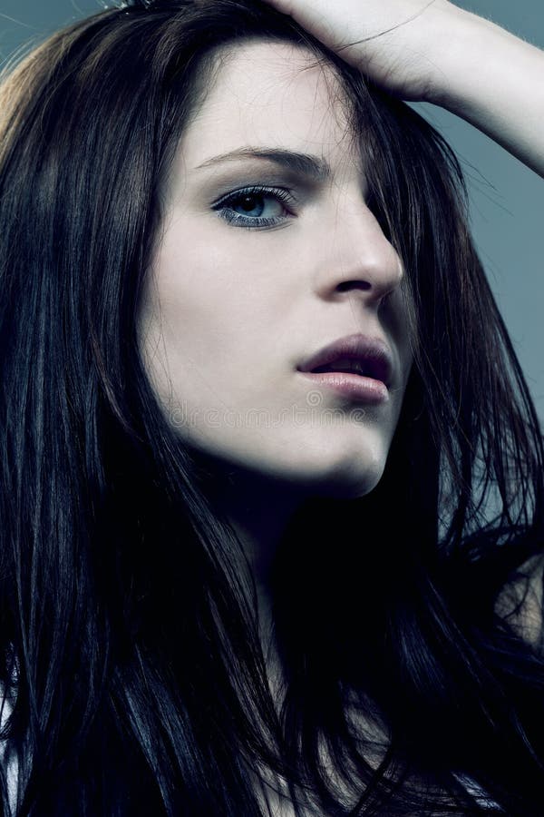 Sensual woman on bed stock photo. Image of feminine, beauty - 34984580