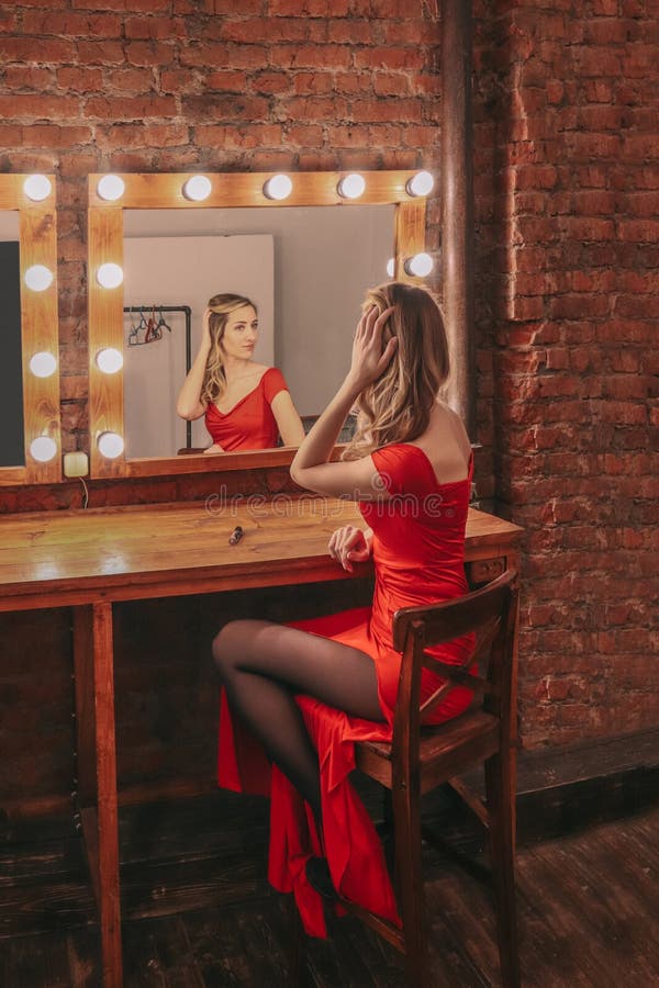 sexy girl in dressing room