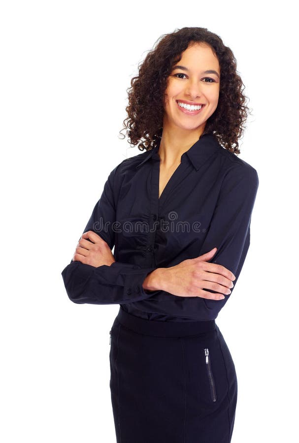 Portretul tinerei femei zâmbitoare. royalty free stock photo