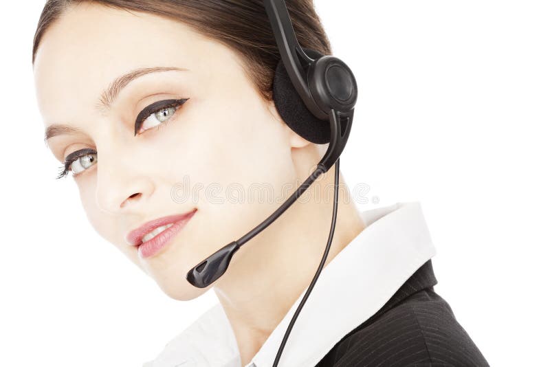 Young smiling operator