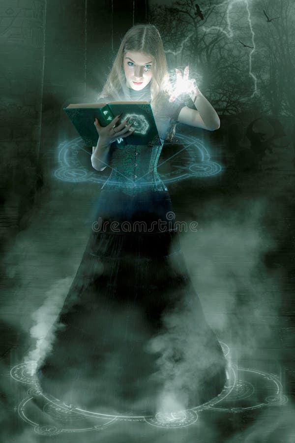 Young sorceress royalty free stock images Young sorceress royalty free stock images