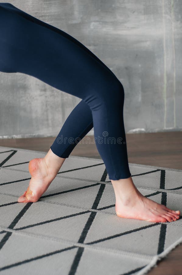 Young Sporty Woman Practicing Yoga Lesson Sitting in Sukhasana Exercise ...