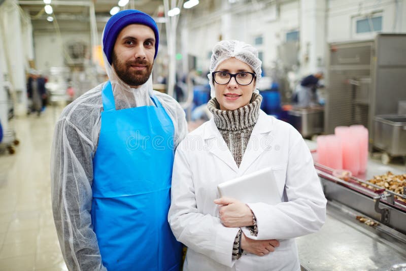 Workers of Fish Producing Factory Stock Photo Image of professional