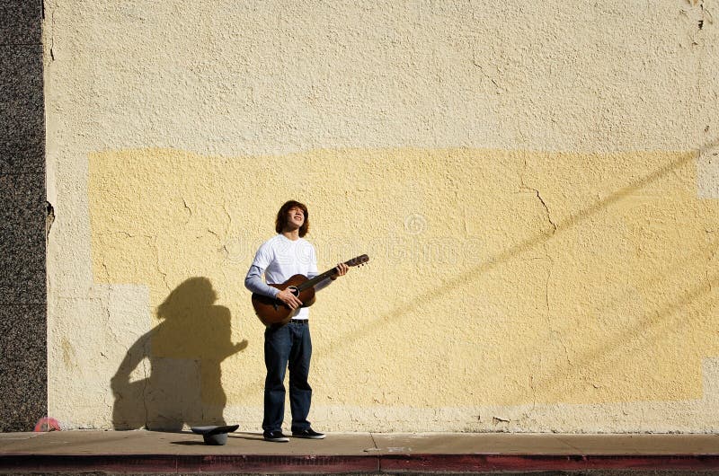 Young street musician