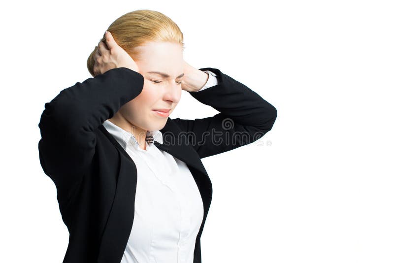Young stressed businesswoman stock photography Young stressed businesswoman stock photography
