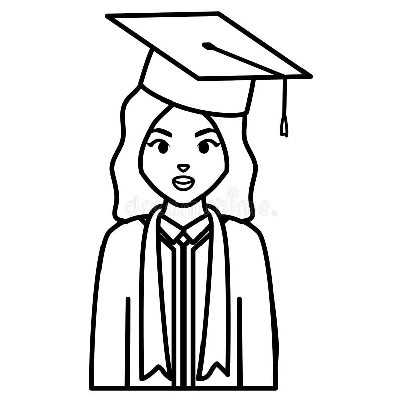 Graduated Girl Stock Illustrations – 854 Graduated Girl Stock ...