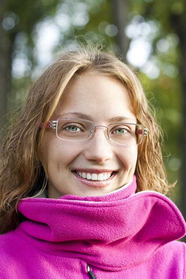 Young Student. Smiling, Wearing Glasses Stock Photo Image of cute, modern 27408780