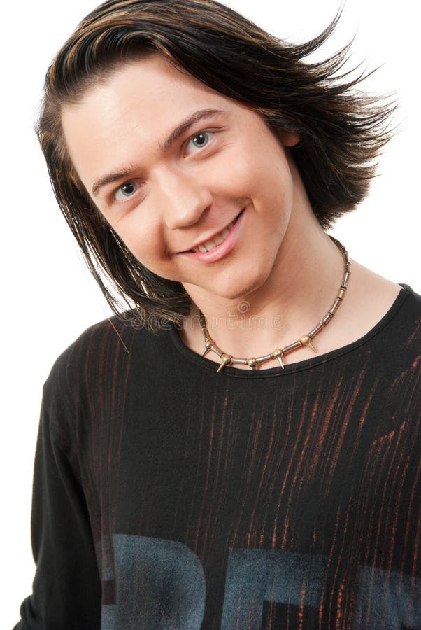 Young stylish man portrait in studio