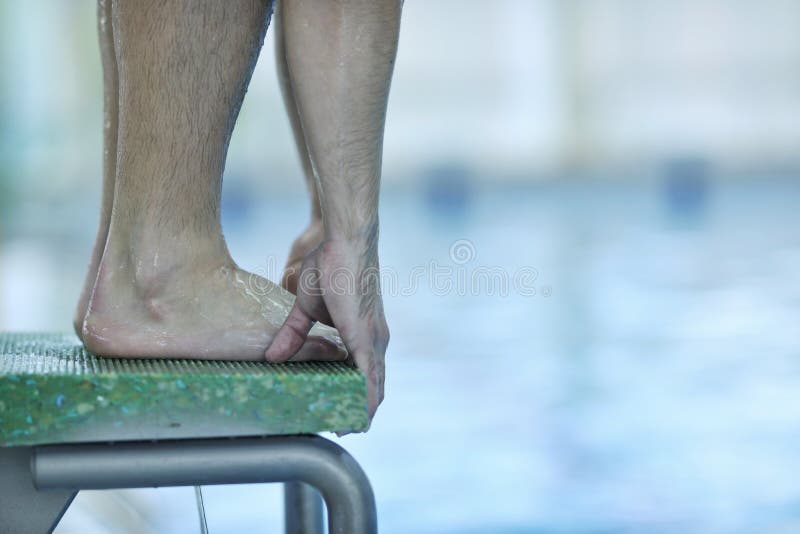 Man Doing Back Exercises in Water Stock Photo Image of swimming