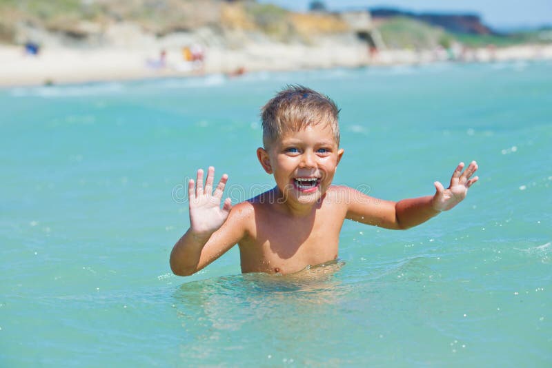Little boy swimming stock image. Image of caucasian, sport 15755389