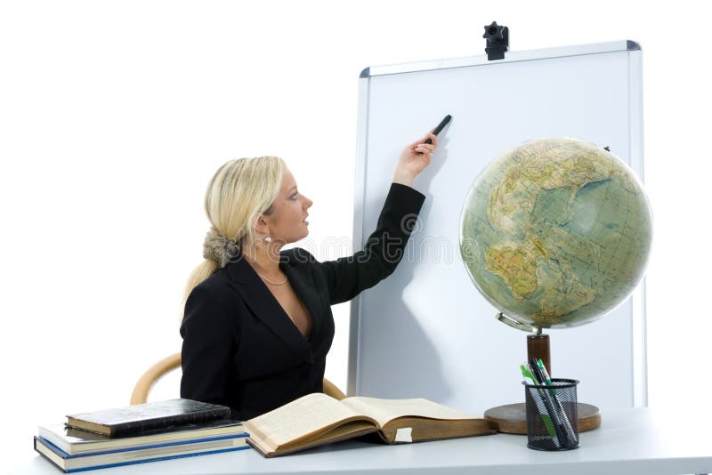 Young teacher will teach geography