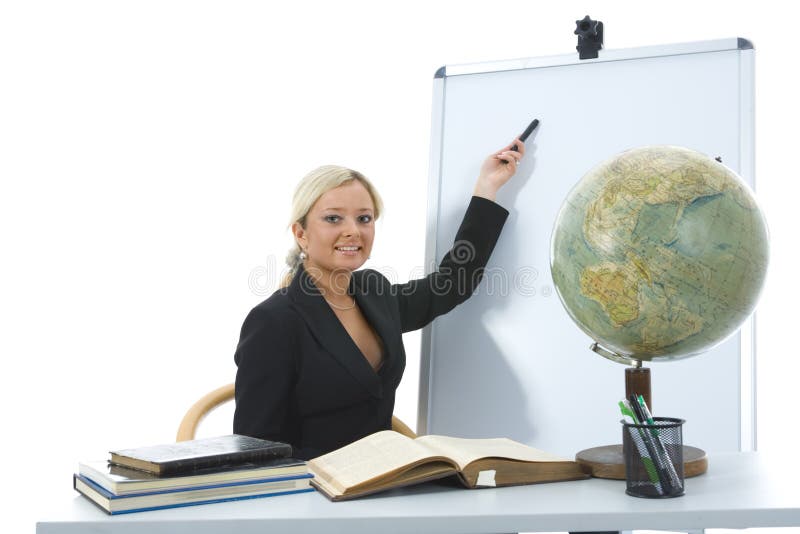 Young teacher will teach geography